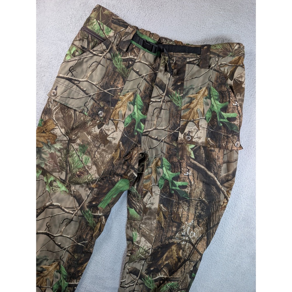 Gamehide Realtree APG Camo Hunting Pants Mens XL‎ Style 31T Cargo Zip Leg